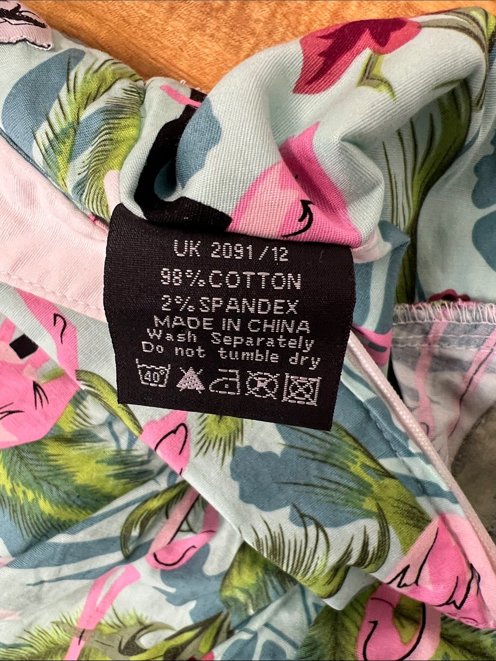 Hell Bunny Retro Dress Vintage Style Fit N Flare Tropical Flamingo Print XS - Picture 8 of 8